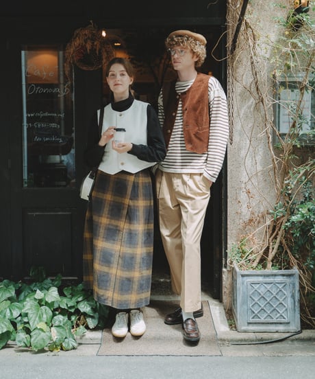 【先行予約】#-94 12W corduroy classic vest (Brown)