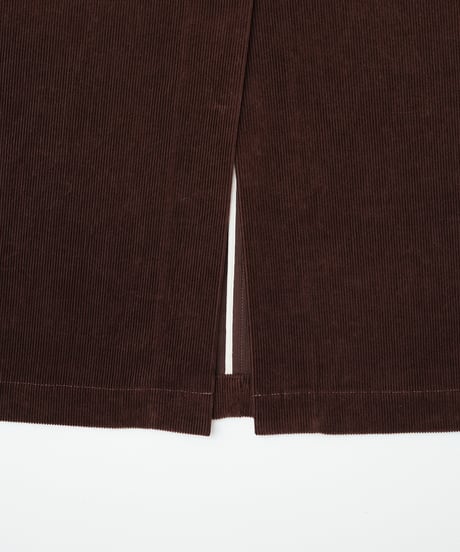 【先行予約】#-95 12W corduroy notuck tight skirt (Brown)