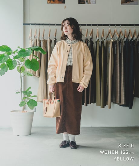 【先行予約】#-92 Heavy french terry cardigan blouson (Yellow)