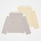 #-65 14G i-plating reversible border knit (Brown/Mustard)
