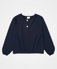 【先行予約】#-92 Heavy french terry cardigan blouson (Navy)