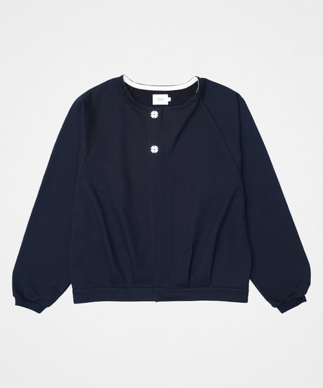 【先行予約】#-92 Heavy french terry cardigan blouson (Navy)