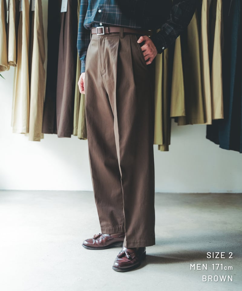 24 Ventile gabardine 2tuck straight pants (Be