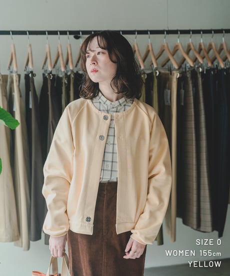 【先行予約】#-92 Heavy french terry cardigan blouson (Navy)