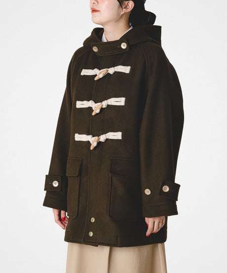 【先行予約】#-103 Wool mossa classic duffle coat (Green)