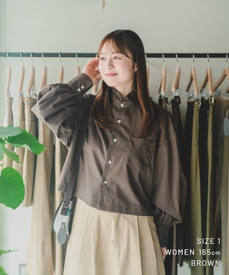 【先行予約】#-91 2way detachable collar frill shirt (Navy)