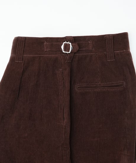 【先行予約】#-95 12W corduroy notuck tight skirt (Brown)