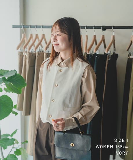 【先行予約】#-94 12W corduroy classic vest (Ivory)