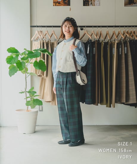 【先行予約】#-94 12W corduroy classic vest (Brown)