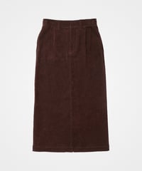 【先行予約】#-95 12W corduroy notuck tight skirt (Brown)