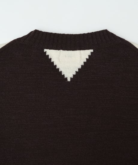 【先行予約】#-98 7G C/W classic argyle knit (Brown)