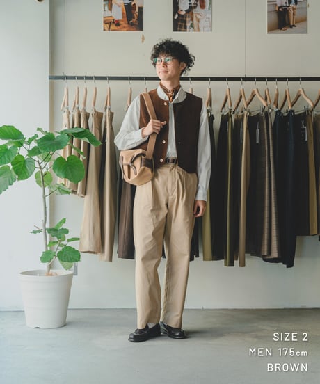 【先行予約】#-94 12W corduroy classic vest (Ivory)