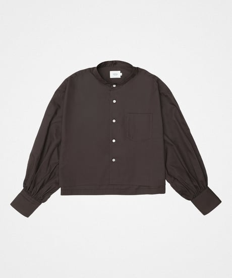 【先行予約】#-91 2way detachable collar frill shirt (Brown)