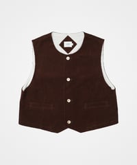 【先行予約】#-94 12W corduroy classic vest (Brown)