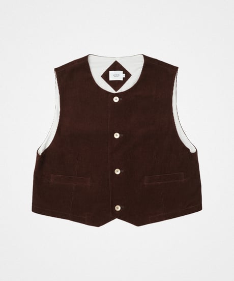 【先行予約】#-94 12W corduroy classic vest (Brown)