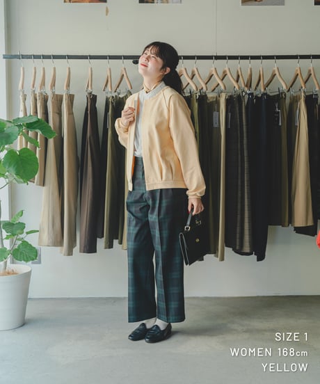 【先行予約】#-92 Heavy french terry cardigan blouson (Yellow)