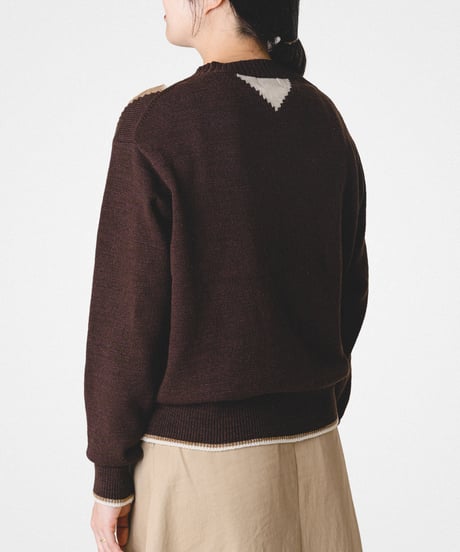 【先行予約】#-98 7G C/W classic argyle knit (Brown)