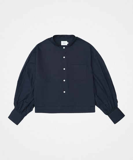 【先行予約】#-91 2way detachable collar frill shirt (Navy)