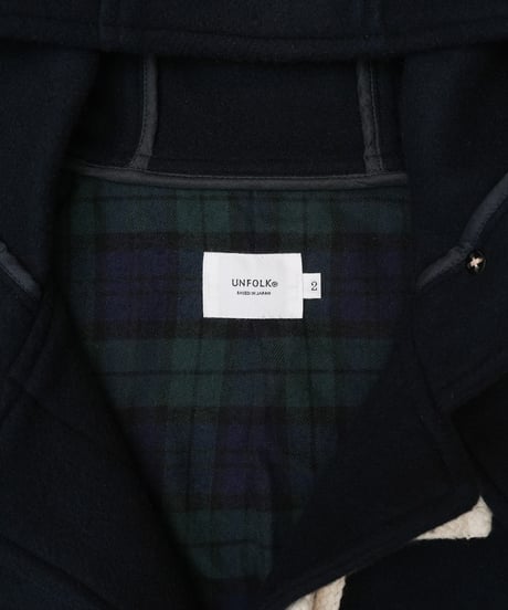 【先行予約】#-103 Wool mossa classic duffle coat (Navy)