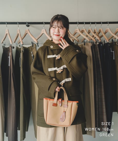 【先行予約】#-103 Wool mossa classic duffle coat (Green)
