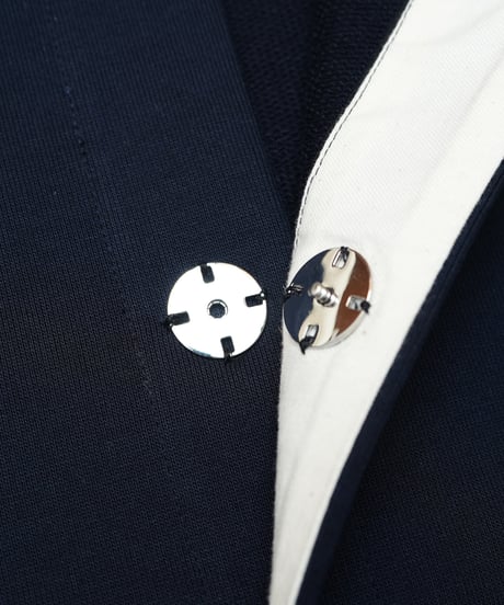 【先行予約】#-92 Heavy french terry cardigan blouson (Navy)