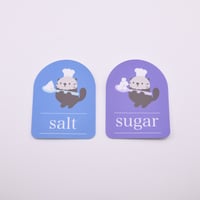 防水ステッカー【ラッコキッチン（sugar/salt）】