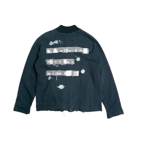 PPFM Damaged Sweatshirt Jacket