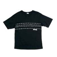 JUNMEN Barbed Wire Designed V-Neck Tee