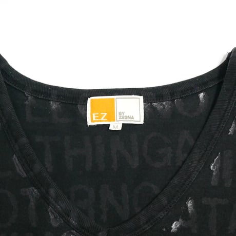 EZ BY ZEGNA Lettered V-Neck Tee