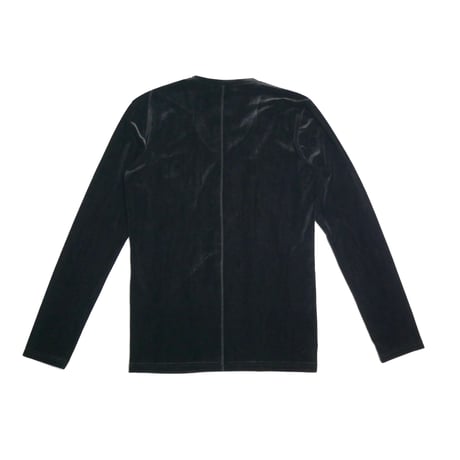 TORNADO MART Velours V-Neck Long Sleeve Top