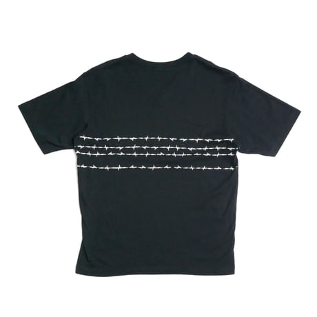 JUNMEN Barbed Wire Designed V-Neck Tee