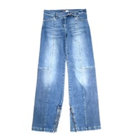 SPORTMAX CODE Side Zip Belted Wide Denim Pants