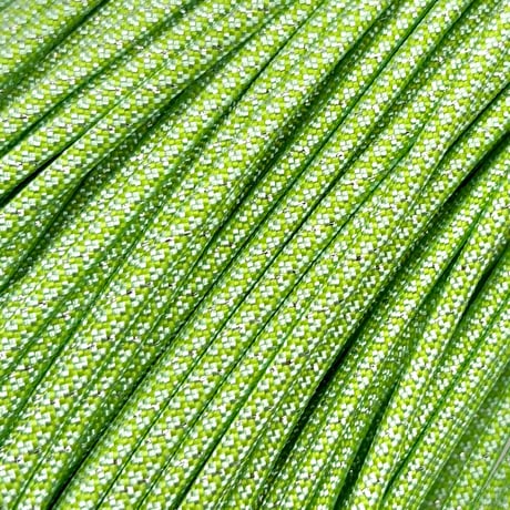 #296-2 Green Apple Glitter パラコード 4mm 100m 光沢あり (柄)
