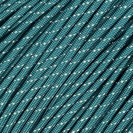 #062-2 Dusty Teal Glitter パラコード 4mm 100m