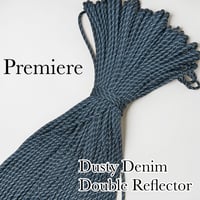 #083-3 Dusty Denim Double Reflector パラコード 4mm 100m 光沢あり