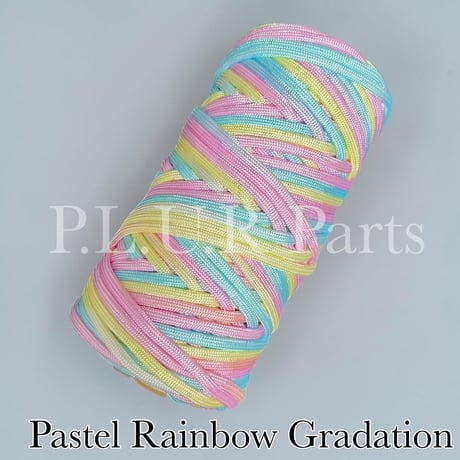 Pastel Rainbow Gradation パラコード 4mm 約40m ロール巻き