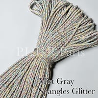 SG043 Mist Gray Spangle Glitter   パラコード 4mm 100m