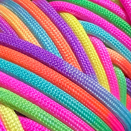 Neon Pop Gradation パラコード 4mm 約40m ロール巻き
