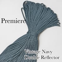 #065-3  Vintage Navy Double Reflector パラコード 4mm 100m