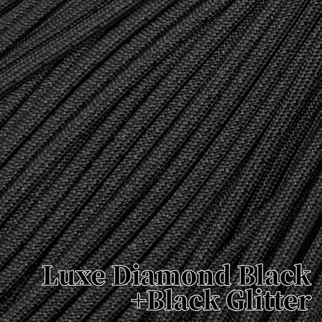 #OR41 Luxe Diamond Black+Black Glitter パラコード 4mm  一部光沢あり