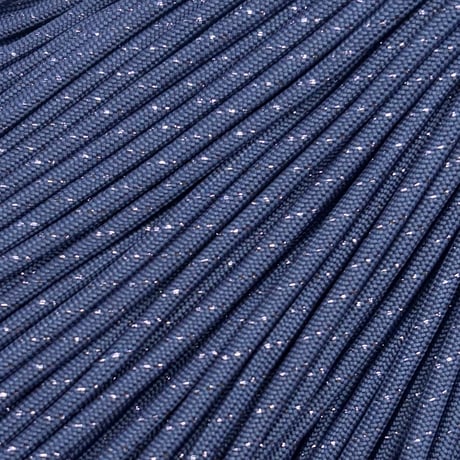 #086-4 Lustre Navy+Navy Glitter パラコード 4mm 100m