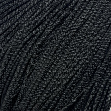 #033 Lustre Black パラコード 4mm  (微光沢)