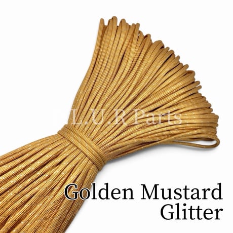 #073-2 Golden Mustard Glitter パラコード 4mm 100m
