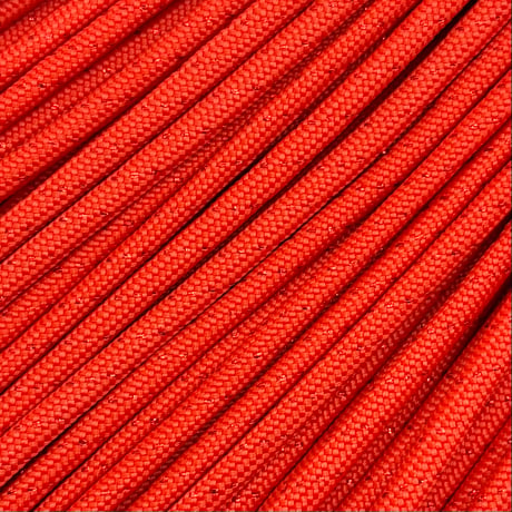 #087-4 Cherry Flame+Red Glitter パラコード 4mm 100m