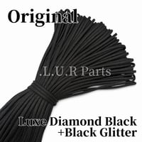 #OR41 Luxe Diamond Black+Black Glitter パラコード 4mm  一部光沢あり