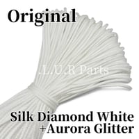 #OR39 Silk Diamond White+Aurora Glitter パラコード 4mm  一部光沢あり