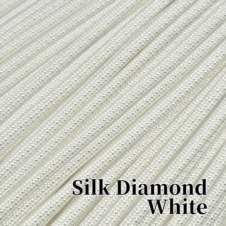 #OR38 Silk Diamond White パラコード 4mm  一部光沢あり