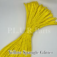 SG15 Yellow Spangle Glitter   パラコード 4mm 50m