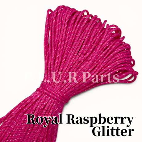 #019-2 Royal Raspberry Glitter パラコード 4mm 100m