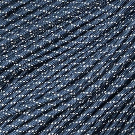 #083-3 Dusty Denim Double Reflector パラコード 4mm 100m 光沢あり